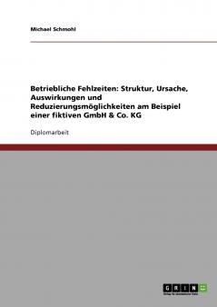 Strategien zur Vermeidung betrieblicher Fehlzeiten. Das Beispiel einer fiktiven GmbH & Co. KG