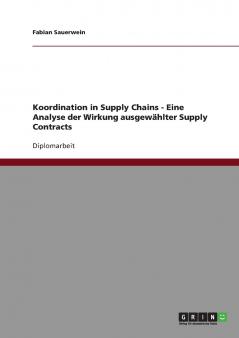 Koordination in Supply Chains. Eine Analyse der Wirkung ausgewählter Supply Contracts