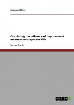 Calculating the influence of improvement measures on corporate KPIs