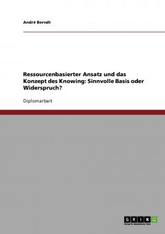 Ressourcenbasierter Ansatz und das Konzept des Knowing