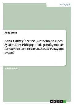 Kann Dilthey´s Werk