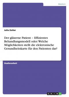 Der gläserne Patient - Effizientes Behandlungsmodell  oder