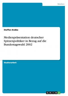 Medienpräsentation deutscher Spitzenpolitiker in Bezug auf die Bundestagswahl 2002