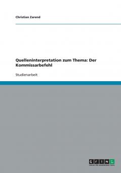 Quelleninterpretation zum Thema