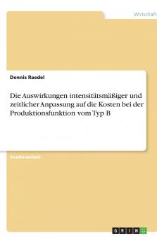 Die Auswirkungen intensitätsmäßiger und zeitlicher Anpassung auf die Kosten bei der Produktionsfunktion vom Typ B
