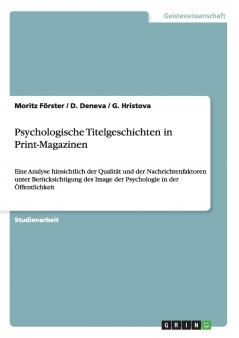 Psychologische Titelgeschichten in Print-Magazinen