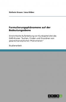 Formulierungsphänomene auf der Bedeutungsebene