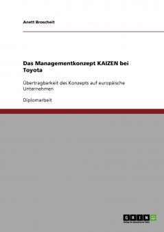 Das Managementkonzept Kaizen bei Toyota
