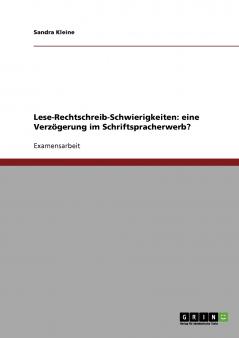 Lese-Rechtschreib-Schwierigkeiten