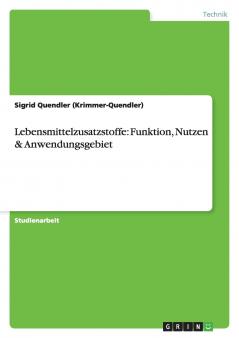 Lebensmittelzusatzstoffe