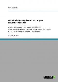 Entwicklungsregulation im jungen Erwachsenenalter