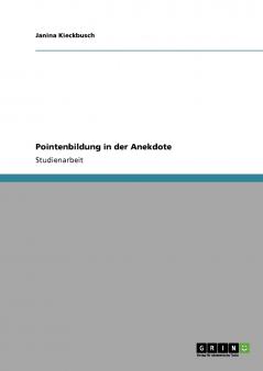 Pointenbildung in der Anekdote