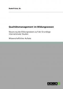 Qualitätsmanagement im Bildungswesen