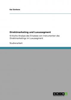 Direktmarketing und Luxussegment