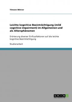 Mild cognitive impairment