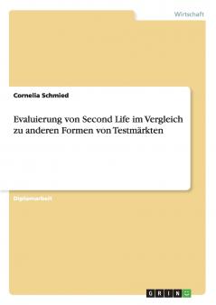 Evaluierung von Second Life im Vergleich zu anderen Formen von Testmärkten