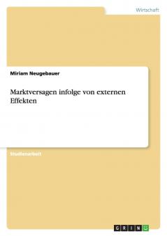 Marktversagen infolge von externen Effekten