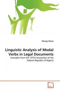 Linguistic Analysis of Modal Verbs in Legal Documents