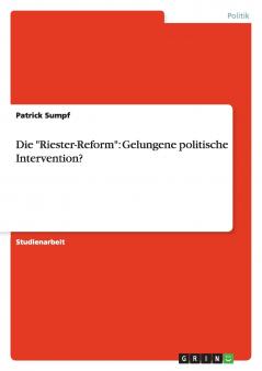 Die Riester-Reform