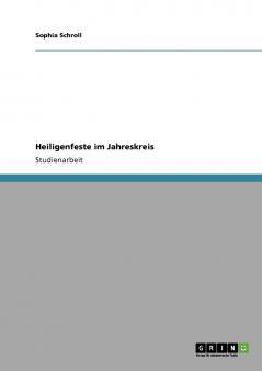 Heiligenfeste im Jahreskreis