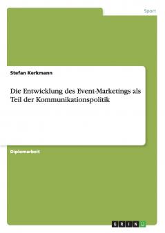 Die Entwicklung des Event-Marketings als Teil der Kommunikationspolitik