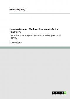 Unterweisungen für Ausbildungsberufe im Handwerk