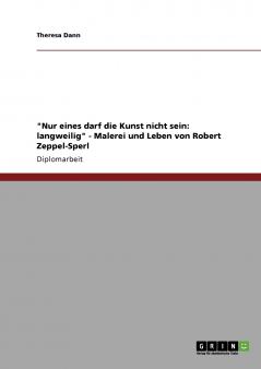 Nur eines darf die Kunst nicht sein