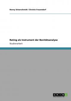 Rating als Instrument der Bonitätsanalyse