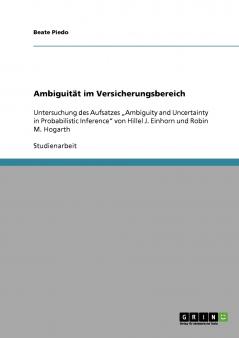 Ambiguität im Versicherungsbereich
