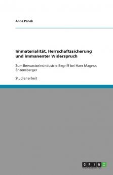 Immaterialität Herrschaftssicherung und immanenter Widerspruch