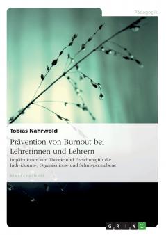 Prävention von Burnout bei Lehrerinnen und Lehrern