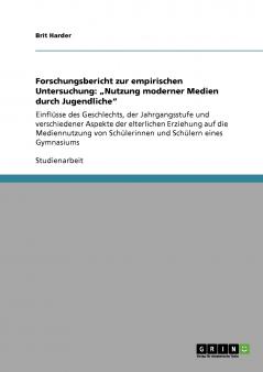 Forschungsbericht zur empirischen Untersuchung