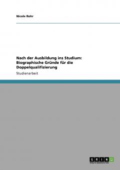 Nach der Ausbildung ins Studium