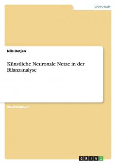 Künstliche Neuronale Netze in der Bilanzanalyse