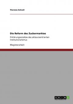 Die Reform des Zuckermarktes