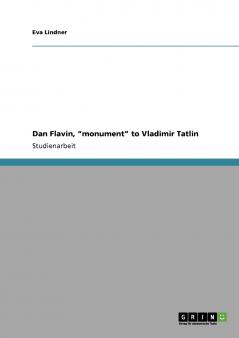 Dan Flavin monument to Vladimir Tatlin