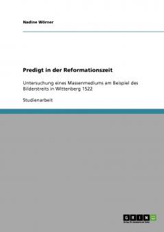 Predigt in der Reformationszeit