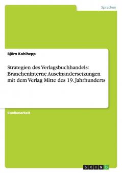 Strategien des Verlagsbuchhandels