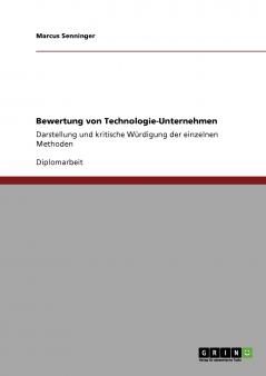 Bewertung von Technologie-Unternehmen