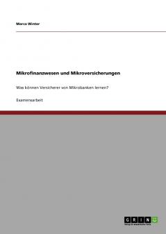 Mikrofinanzwesen und Mikroversicherungen