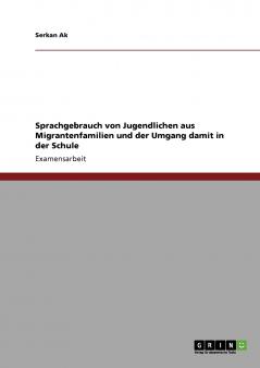 Sprachgebrauch von Jugendlichen aus Migrantenfamilien und der Umgang damit in der Schule