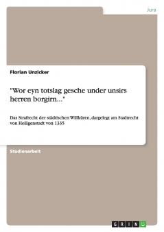 Wor eyn totslag gesche under unsirs herren borgirn...