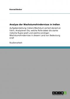 Analyse der Wachstumshindernisse in Indien