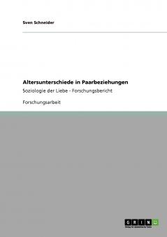 Altersunterschiede in Paarbeziehungen