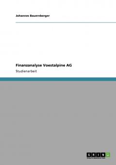 Finanzanalyse Voestalpine AG