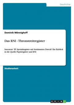 Das RNI - Thronstreitregister
