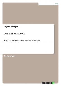 Der Fall Microsoft
