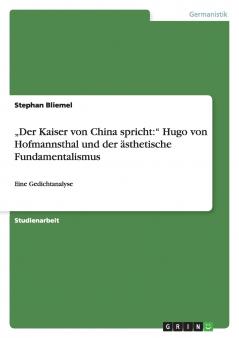 „Der Kaiser von China spricht