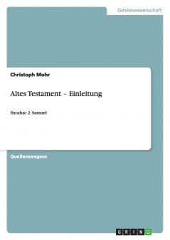 Altes Testament - Einleitung