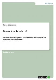 Burnout im Lehrberuf